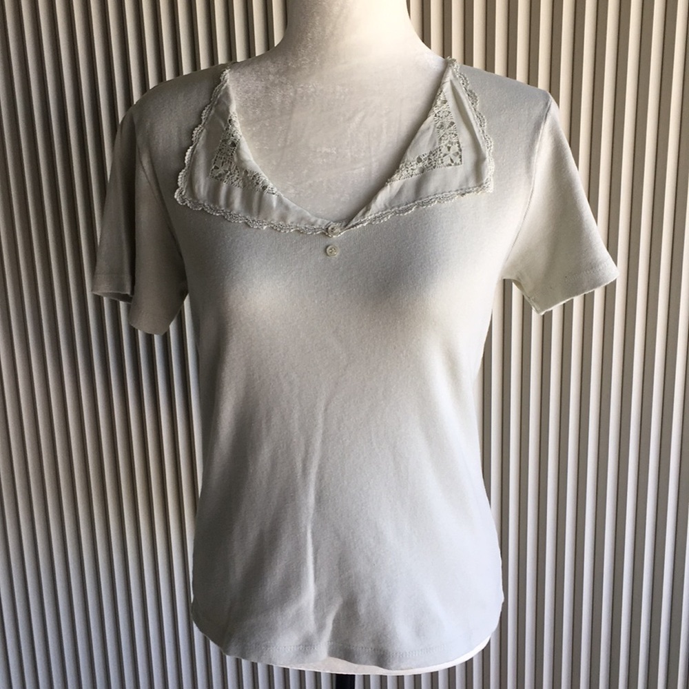 Vintage Desire Pale Green Top - Size Medium